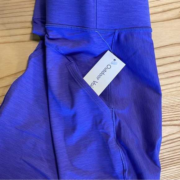 NWT OUTDOOR VOICES purple leggings - size SMALL - Picture 2 of 6